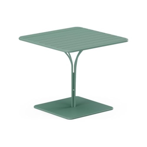 Vente-unique-Gartentisch - L. 80 cm - Metall - Mandelgrün - MIRMANDE von MYLIA