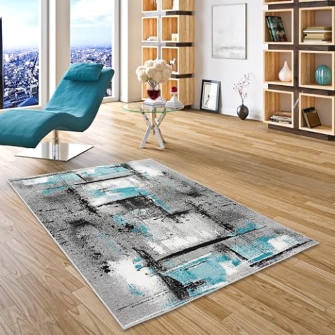 Pergamon Designer Teppich Velours Samba | Wohnzimmer, Esszimmer, Flur und Diele | Moderne Muster | Pflegeleicht