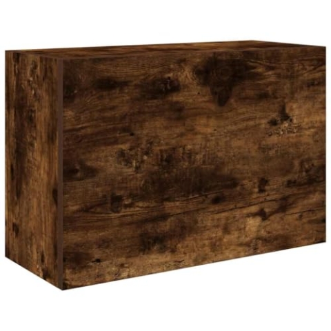 vidaXL Bad-Wandschrank Räuchereiche 60x25x40 cm Holzwerkstoff, Bad-Hängeschrank, Hängeschrank Badezimmer, Wand-Badschrank, Hängeschrank Bad