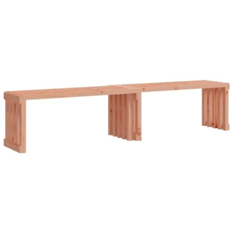 vidaXL Gartenbank, Sitzbank Parkbank Ausziehbar, Bank Holzbank für Garten Terrasse, Außenbank Gartenmöbel, 212,5x40,5x45 cm Massivholz Douglasie