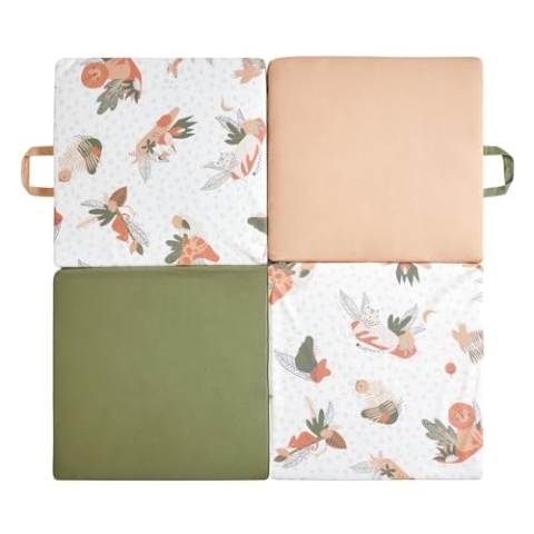 TINÉO – Amazonia Teppich – Aktivitätsmatte – Motorikmatte – Spielmatte – Multifunktion 3 in 1 – 120 x 120 cm (Amazonia)