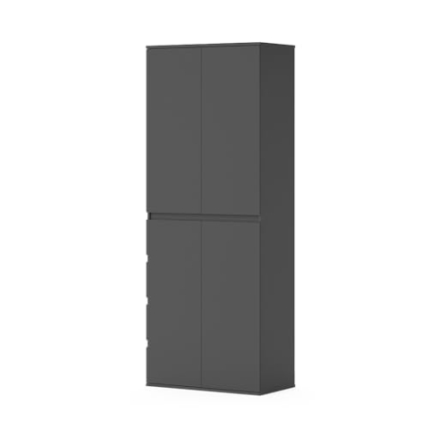 Vicco Kleiderschrank Claus, Anthrazit, 74 x 191.5 cm mit 4 Türen