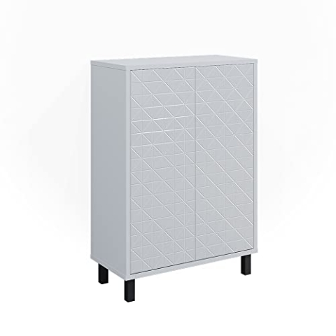 Vicco Midischrank Agasta, Badmöbel, Weiß Hochglanz, 56.2 x 83.2 cm