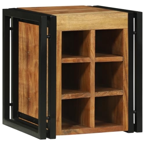 vidaXL Weinregal 34,5x35x39 cm Massivholz Akazie