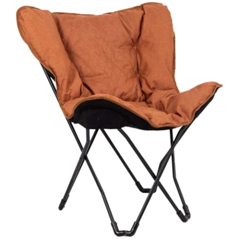 Bo-Camp Schmetterling Stuhl Himrod Camping Garten Lounge Stuhl Sessel Klappstuhl Clay
