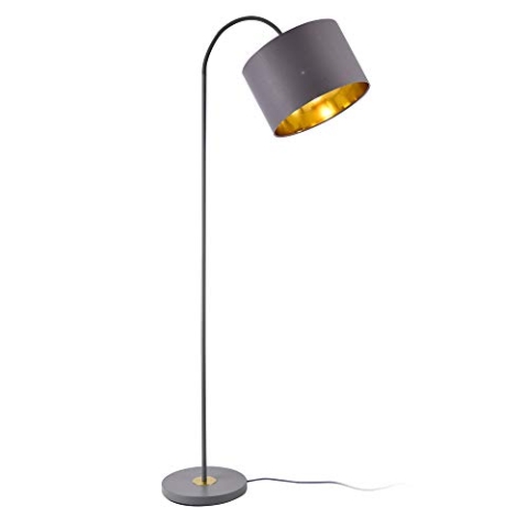 lux.pro Stehlampe Toledo 173cm 1xE27 Stehleuchte schwenkbare Standleuchte Metall (grau)