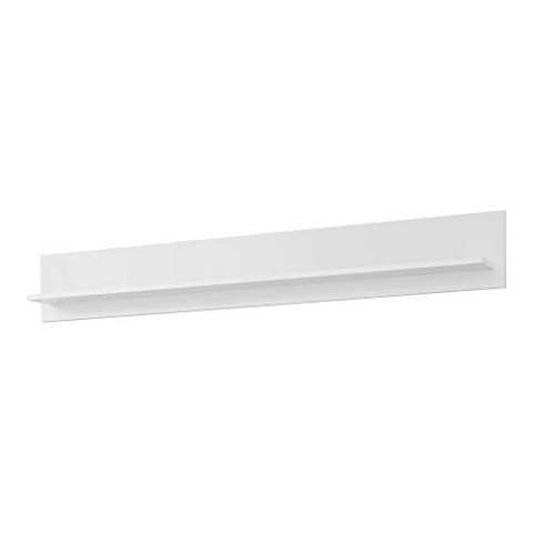 trendteam smart living - Wandregal Bücherleiste Bücherregal - Wohnzimmer - Baxter - Aufbaumaß (BxHxT) 139 x 21 x 18 cm - Farbe Weiß - 186048101