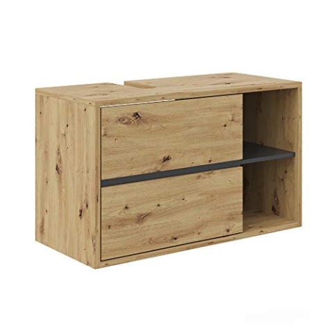 Vicco Waschbeckenunterschrank Viola, Waschtischunterschrank mit Schubladen, Artisan-Eiche, 100 x 60 cm