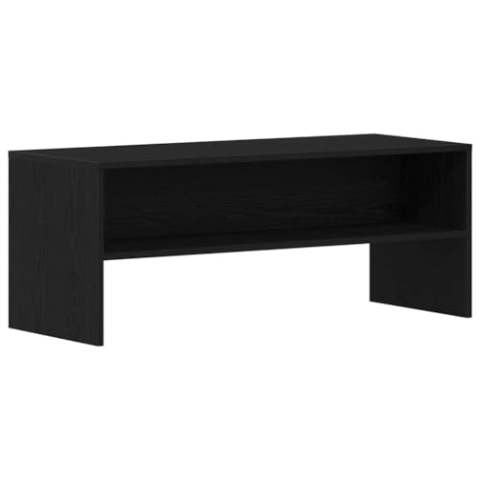 vidaXL TV-Schrank Schwarz Eichen-Optik 100x40x40 cm Holzwerkstoff, TV-Möbel, TV-Board, TV-Sideboard, TV-Ständer, TV-Bank, Fernsehschrank, Fernsehtisch