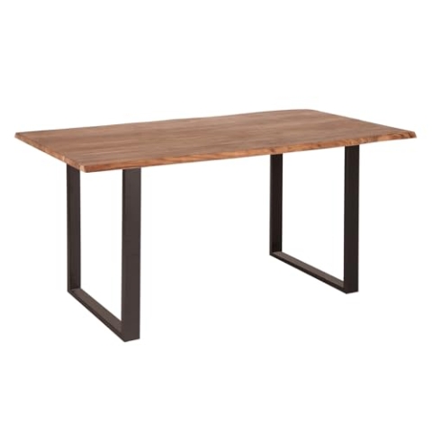 riess-ambiente.de Massivholz Esstisch Mammut 160cm Wild-Akazie Industrial Design 2,6cm Tischplatte