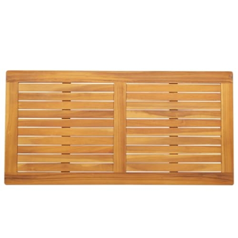 vidaXL Tischplatte 110x55x2,2 cm Rechteckige Massivholztischplatte