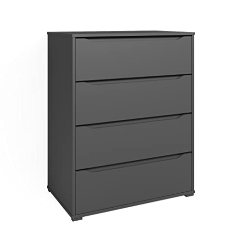 Vicco Kommode Ruben, Kommodenschrank, Anthrazit, 80.2 x 101.6 cm mit 4 Schubladen