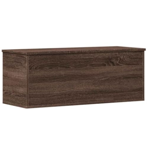 vidaXL Truhe, SpielzeugSpielzeugbox mit Stauraum, Aufbewahrungsbox für Wohnzimmer, Auflagenbox Kissenbox Spielzeugbox, Braun Eichen-Optik Holzwerkstoff