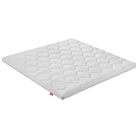 sleepling Laufgittermatratze, Babymatratze Laufstall, Made in EU, Ökotex 100, Bezug waschbar 60 Grad, 100 x 100 x 5 cm, weiß