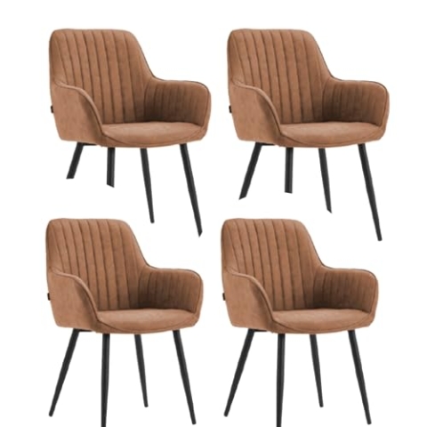 Colenis - Veli Esszimmerstuhl - Set Van 4 - Cognac