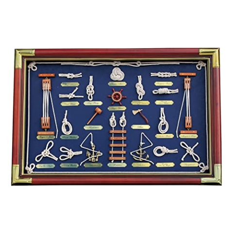 Sea-Club Knotentafel hinter Glas - perfekt für die Maritime Dekoration
