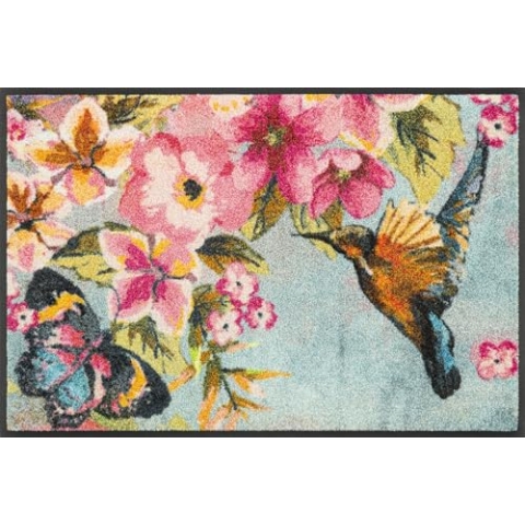 wash+dry Fußmatte, Bloomibri 50x75cm, innen und außen, waschbar, bunt