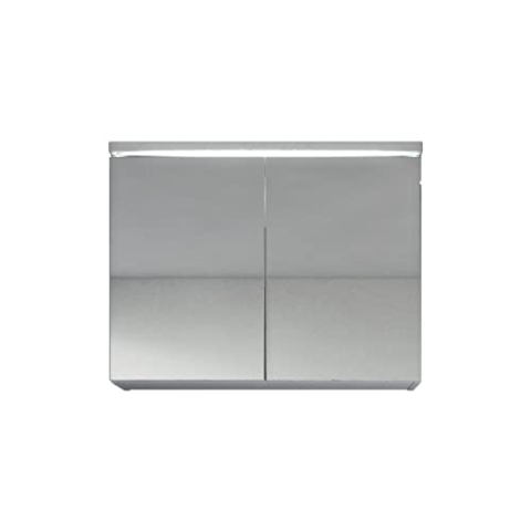 Badplaats B.V. Spiegelschrank Paso 80cm Weiß - Schrank Spiegelschrank Spiegel Badezimmer Badmöbel Set Hängeschrank
