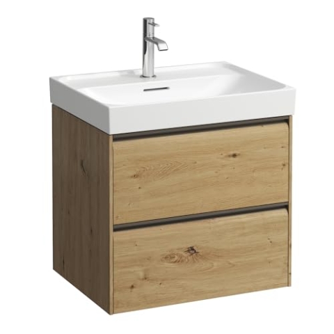 Laufen MEDA Waschtischunterbau, 2 Schubladen, inkl. Ordnungssystem, zu H810113, 584x448x515mm, H4215720112671, Farbe: Wildeiche