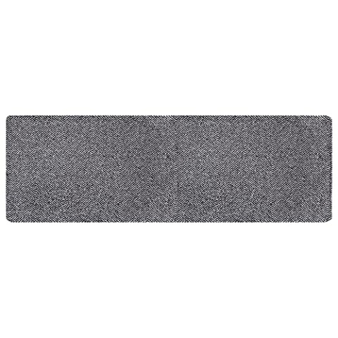 Hanse Home Clean & Go Fußmatte für Innen und Außen 50x150cm - Fussmatte Schmutzfangmatte Türmatte Waschbar & Wetterfest, rutschfest für Eingangsbereich & Außenbereich – Silber Grau