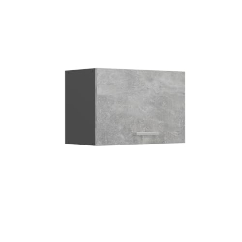 Vicco Hängeschrank R-Line, hängender Küchenschrank, Beton, 60 cm Flach