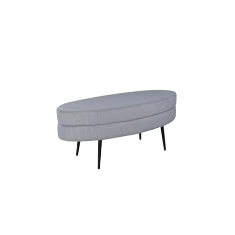 Venture Home Otto Pouf - Schwarz/Grau Cord