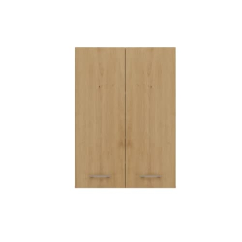 CDF Waschmaschinenschrank Pola Mini DD | Farbe: Eiche Artisan | Moderner Schrank über der Waschmaschine | Ablagefläche | Geräumige Einlegeböden | Einfache Montage | Glatte Seiten ohne Endkappen