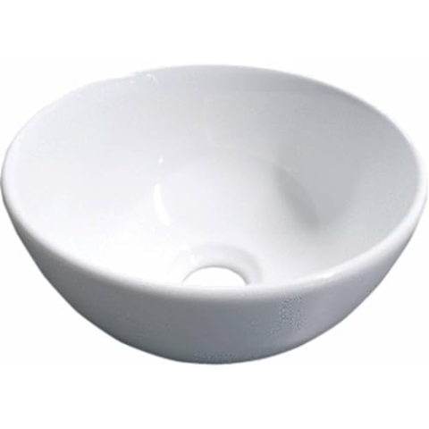 Saqu Rise Waschbecken 24x24x12 cm Porzellan Glänzend Weiß