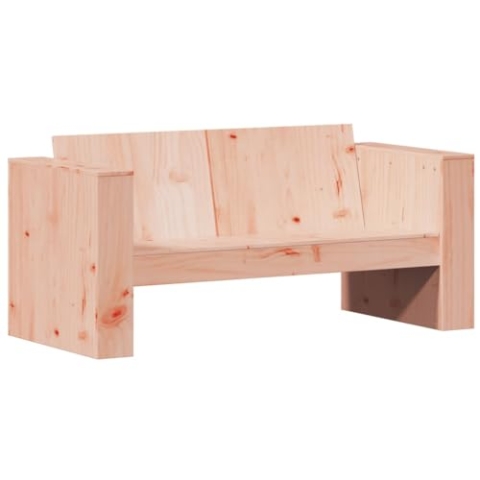 vidaXL Gartensofa 2-Sitzer, Outdoor Sofa mit Armlehnen Rückenlehne, Gartenbank für Garten Terrasse, Holzbank Gartenmöbel, Massivholz Douglasie