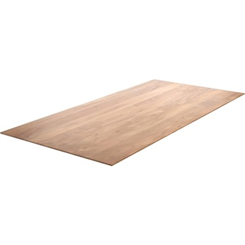 DELIFE Tischplatte Edge Akazie Natur 200x100cm Schweizer Kante