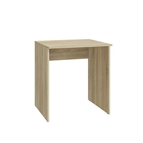 MATKAM Kleiner Schreibtisch Bodo 70R Konsole H 75 x B 70 x T 50 cm, laminierte Möbelplatte, stabile Konstrukton (Sonoma Eiche)