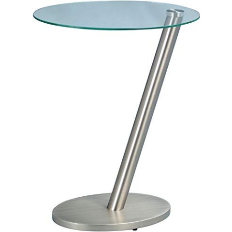 M2 Kollektion 528388 Beistelltisch, 40 x 48 x 30 cm, Metall Edelstahloptik, Silber