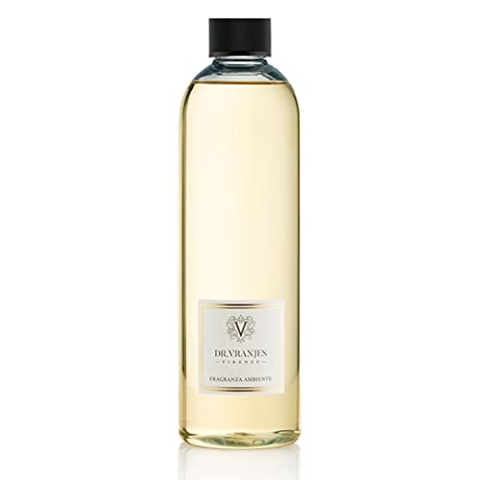 Dr. Vranjes – Ambra 500 ml Nachfüller mit Weiße Stäbchen - Luxus-Raumduft, Made in Italy, Hauptnote: Fruchtig, Duftpyrammide: Ambra, Patschuli, Sandelholz