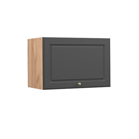 Vicco Hängeschrank Fame-Line, Anthrazit-Gold/Goldkraft Eiche, 60 cm Flach