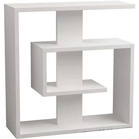 HOCUS PICUS | Saly Holz Beisteltisch | Moderner Couchtisch, Sofatisch, Kaffeetisch für Wohnzimmer, Büro, Schlafzimmer | 57 x 55 x 20 cm | Weiss