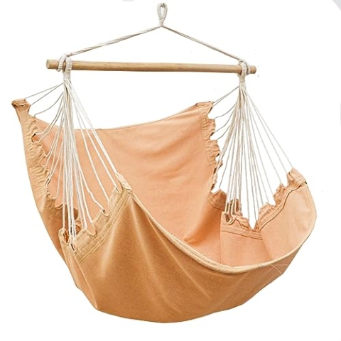 AMANKA XL Hängesessel Outdoor 155x125cm - Gartenmöbel Hängesessel - Relaxsessel Outdoor Hängesessel Indoor Hängesessel Kinder Hängeschaukel Hängesitz - Hängestuhl ohne Gestell Hängesessel Boho Style