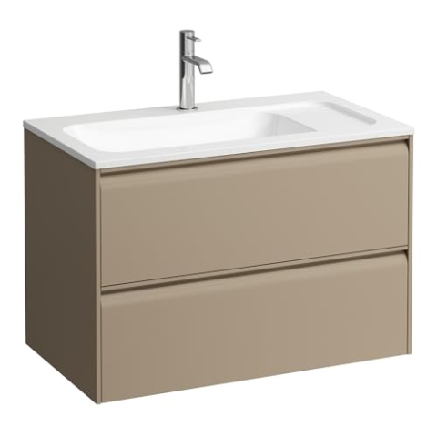 Laufen MEDA Waschtischunterbau, 2 Schubladen, inkl. Ordnungssystem, zu H814117, 772x442x504mm, H4216820114651, Farbe: Cappuccino