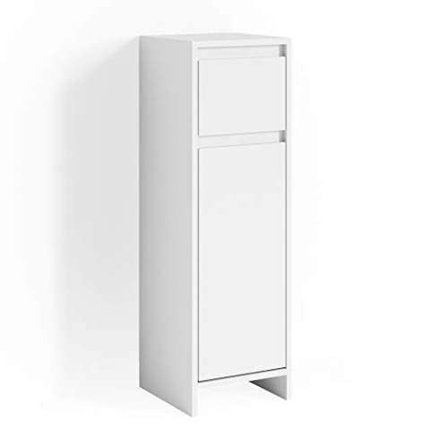 Vicco Midischrank Emma, Badmöbel, Weiß, 30 x 95 cm
