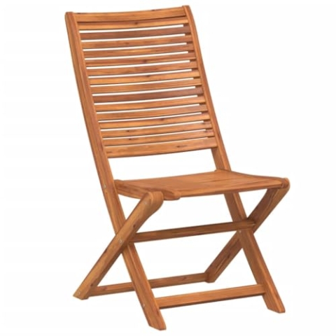 vidaXL Gartenstühle 8 STK., Gartenstuhl mit Latten-Design, Klappstuhl für Garten Balkon Terrasse, Gartensessel Stuhlset Gartenmöbel, Massivholz Akazie