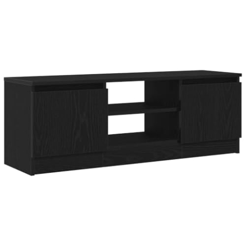 vidaXL TV-Schrank Schwarz Eichen-Optik 102x30x36 cm Holzwerkstoff