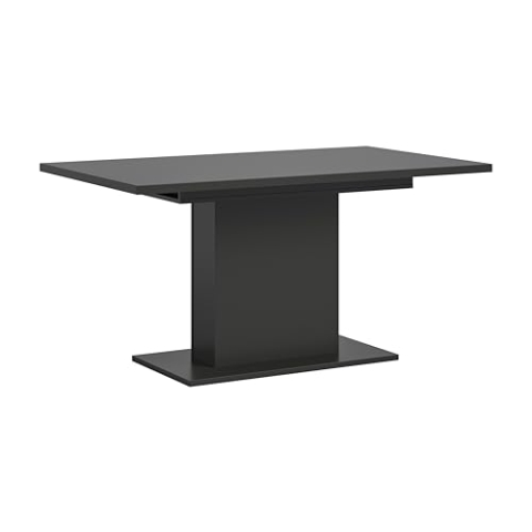 xonox.home Tisch Motion X4AG8T70 Ausziehbarer Esstisch in grau Nb. mit Säulen-Fußgestell, ca. 150-190x76x90 cm