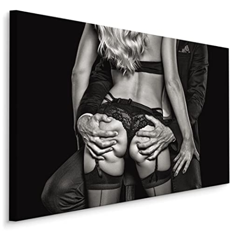 Muralo Leinwandbilder 120x80 Mann Frau Paar Liebe Schön Erotisch Canvas Wandbild Kunstdruck Schlafzimmer Wohnzimmer Wanddekoration Design XXL Br. 120 cm x Hö. 80 cm Br. 120 cm x Hö. 80 cm