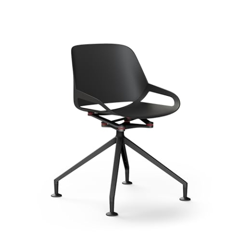 aeris Numo moderner Schwingstuhl – Schalenstuhl mit stylischem Fußkreuz – Design Drehstuhl für Büro und Esszimmer – ergonomischer Stuhl für einen gesunden Rücken