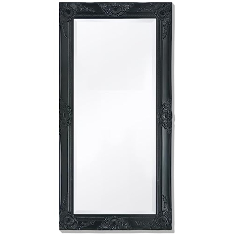 vidaXL Wandspiegel Garderobe Spiegel Badspiegel Antik Barock 100x50 cm Schwarz