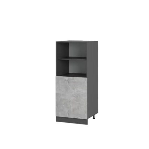 Vicco Herdumbauschrank R-Line, Herdschrank, Beton, 60 cm