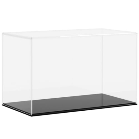 vidaXL Vitrine, Schaukasten Staubschutz, Sammlervitrine für Sammlerstücke Spielzeug Figuren, Ausstellungsbox Acrylbox, Transparent Acryl