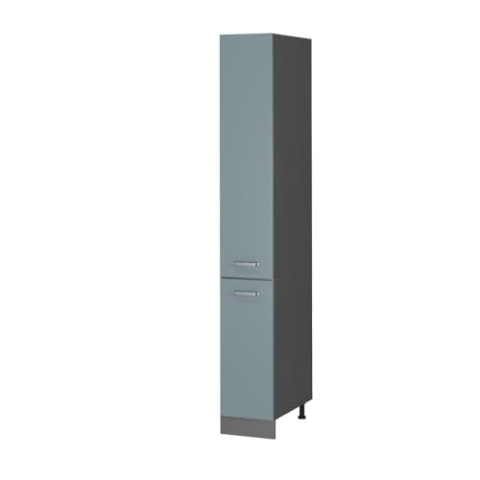 Vicco Apothekerschrank R-Line, Medizinschrank für die Küche, Blau-Grau/Anthrazit, 30 cm