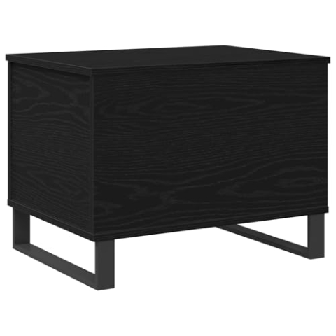 vidaXL Rechteckiger Couchtisch aus schwarzer Eiche für Dein Wohnzimmer | Langlebiges Holzwerkstoff im modernen Stil | Einfache Montage | Kompaktes Design | Möbel für drinnen | Minimalistischer MDF
