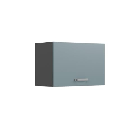 Vicco Hängeschrank R-Line, hängender Küchenschrank, Blau-Grau/Anthrazit, 60 cm Flach