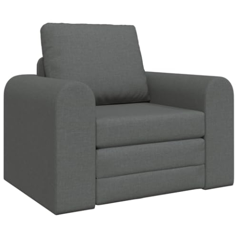 vidaXL Boden Sofa Bett 2-in-1 Dunkelgrau 98x71x83 cm Stoff